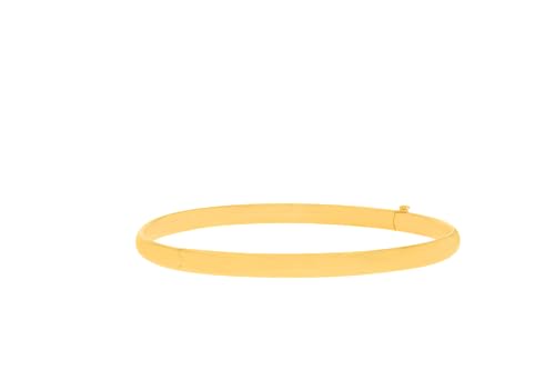 Floreo 14k Yellow Gold 5mm Polished Bangle Bracelet 7 Inch