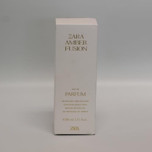 Zara Amber Fusion Perfume for Women EDP Eau De Parfum 80 ML (2.71 FL OZ) Dazzling Citrus Marine and Floral Symphony with Rich Amber Warmth