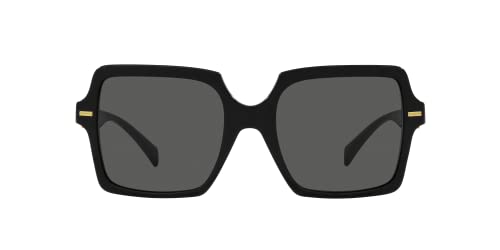 Versace Woman Sunglasses Black Frame, Dark Grey Lenses, 55MM