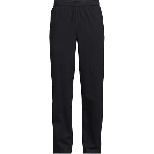 Lands' End Men's Jersey Knit Pant Black Regular X-Large