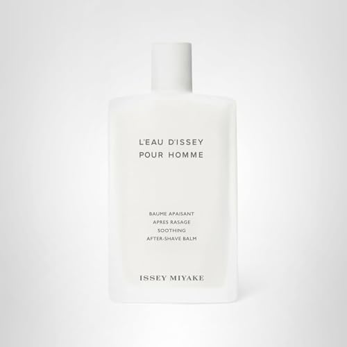 Issey Miyake L'Eau d'Issey Pour Homme Soothing After-Shave Balm for Men - Fresh, Lightly Scented Balm - Softens & Refreshes Skin - With Notes of Yuzu, Nutmeg & Sandalwood - 3.3 oz