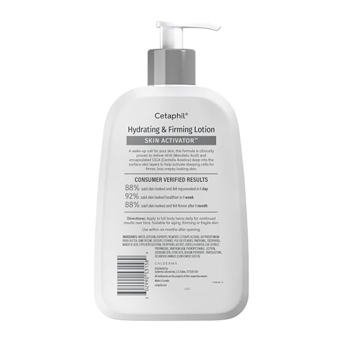 Cetaphil Skin Activator Firming Body Lotion, AHA & CICA, 16 Fl Oz