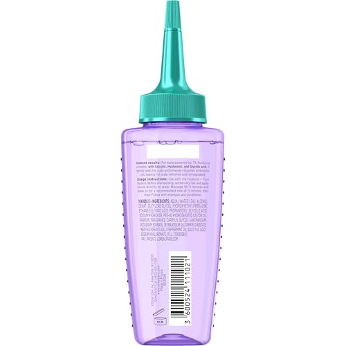 L'Oreal Paris Elvive Hyaluron + Pure Oil Erasing Scalp Serum with Salicylic Acid For Oily Hair, 3.45 Fl Oz