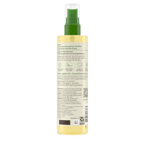 Aveeno Daily Moisturizing Body Oil Mist, Cocoa Butter Vanilla Scent, 6.7 fl. oz