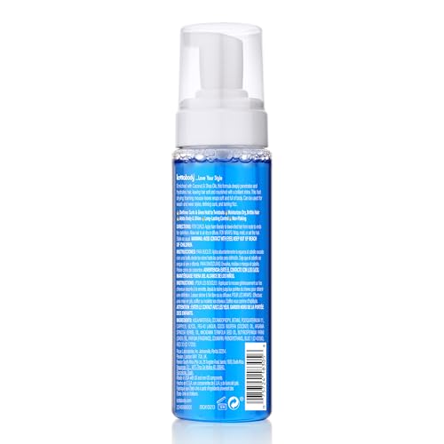 Lottabody Wrap Me Foaming Mousse with Coconut & Shea Oils, Lightweight Moisture-Rich Curl-Defining & Frizz-Control Styling Mousse for Natural Curly, Coily & Relaxed Hair, 7 oz