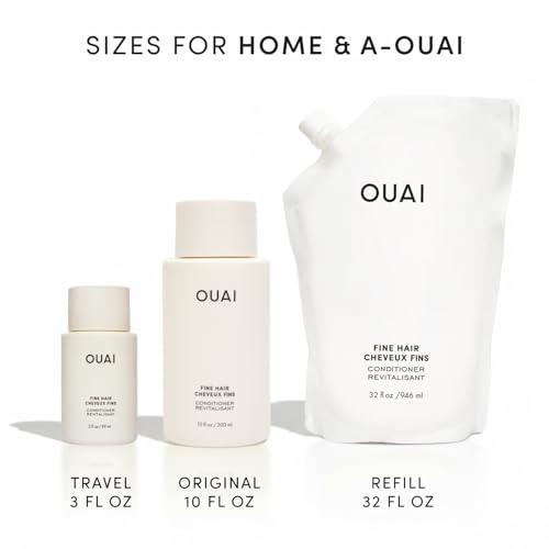 OUAI Fine Hair Conditioner - Volumizing Conditioner for Fine Hair (10 oz)