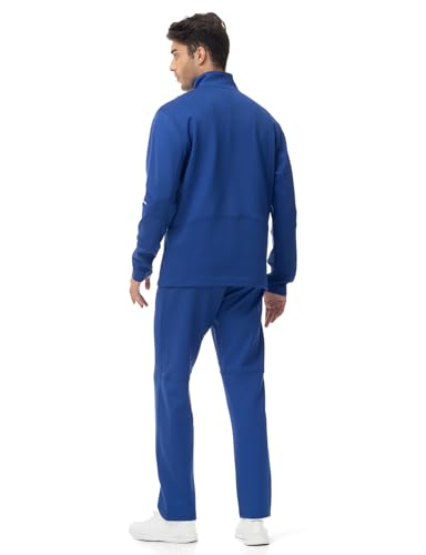 Gopune Men's Tracksuits 2 Piece Casual Athletic Jogging Warm Up Sweat Suits Workout Sports Sets,Royal Blue XL