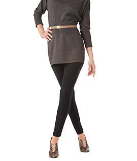 HUE womens Cotton Ultra With Wide Waistband, Assorted leggings pants, Black, Medium US