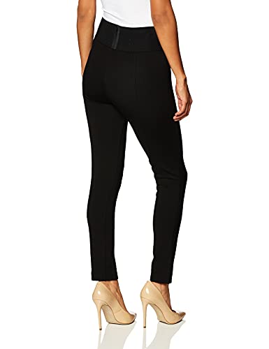 Calvin Klein Women's Modern Essential Power Stretch Legging with Waistband, Black, Medium