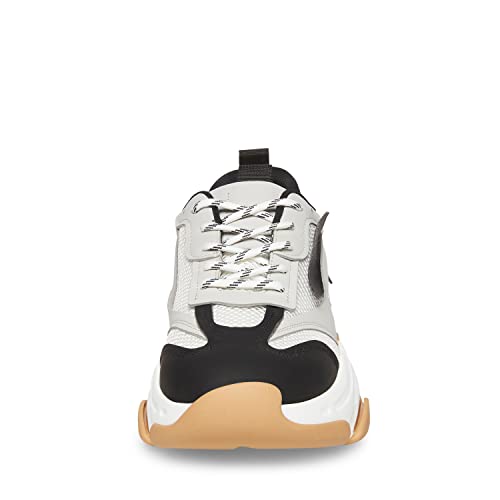 Steve Madden Men's Possess Sneaker, White Multi, 10