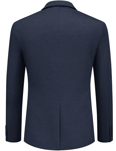 COOFANDY Men Stretch Knitted Blazer Jacket Slim Fit Fashion Wedding Sport Coats