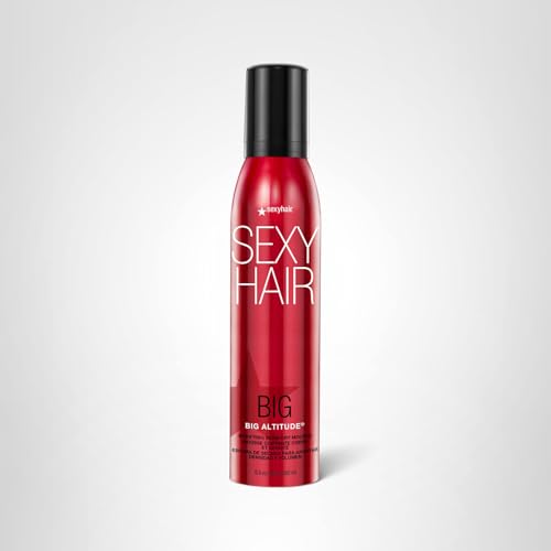 SexyHair Big Altitude Bodifying Blow Dry Mousse, 6.8 Oz | Volume with Hold | Up to 72 Hours Humidity Resistance | Thermal Protection