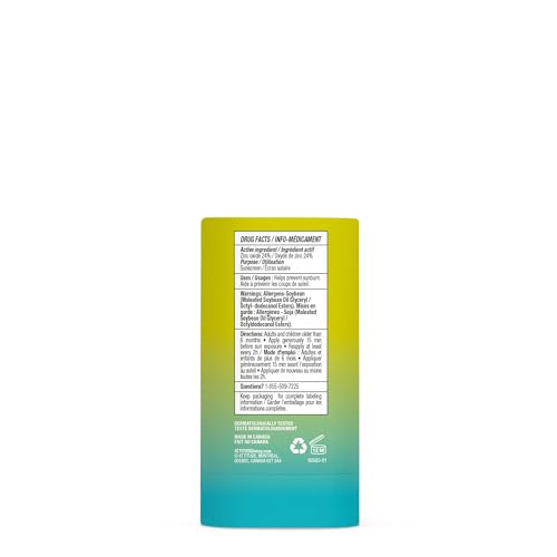 ATTITUDE Face Sunscreen Stick SPF 50, Broad Spectrum Zinc Oxide, EWG Verified, Non-Nano, Lightweight Non-Greasy, Vegan, Unscented, 0.53 oz