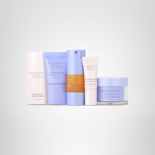 Meaningful Beauty Travel Size 5-Piece Anti-Aging Skincare Starter Kit