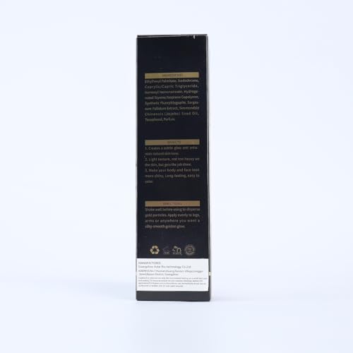 Liyalan Shimmer Body Oil Bronze Gold 5 Color Bronze 3.38 Fl Oz Face Glow Pearl Highlighter Illuminator body Makeup Shine Glitter Gold Liquid Taning
