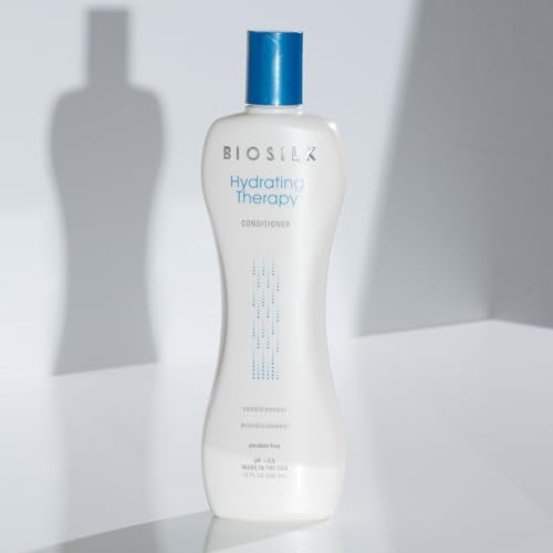 BioSilk Hydrating Conditioner, Replenishes Moisture For Strong & Smooth Hair, Sulfate, Paraben, & Cruelty-Free, 12 Oz