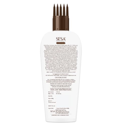 SESA Ayurvedic Strong Roots Hair Oil 100 Ml Hair Strenghtening Reduces Hairfall No Mineral Oil Hair Oil For Women And Men, 3.38 oz