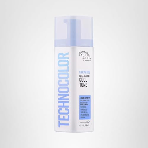 Bondi Sands Technocolor 1 Hour Express Tanning Foam, Sapphire, 6.76 Fl Oz