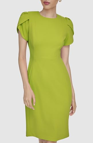 Calvin Klein Women's Dresses Sheath Dress,Celery,8