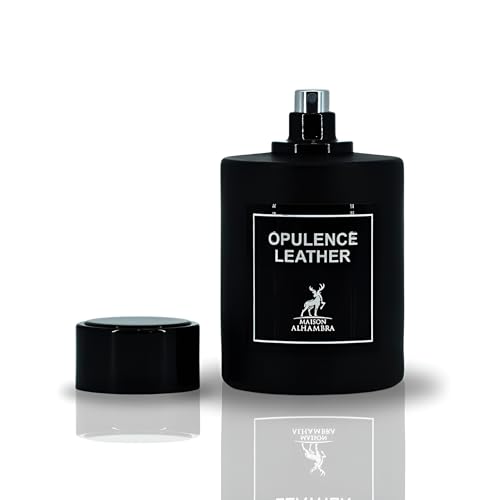 Maison Alhambra Opulence Leather for Men Eau de Parfum Spray, 3.4 Ounce / 100 ml