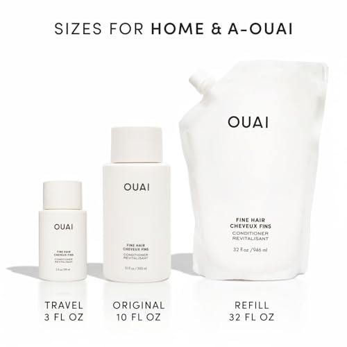 OUAI Fine Hair Conditioner Travel Size - Volumizing Conditioner (3 oz)