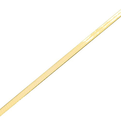 Floreo 10k Yellow Gold 4mm Silky Herringbone Chain Bracelet, 7"