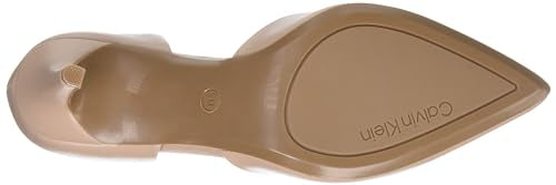 Calvin Klein Women's Gloria Pump, Barely Nude Patent, 6