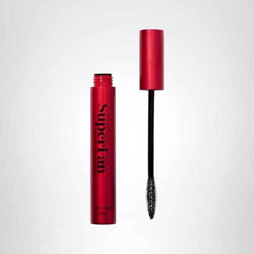 Smashbox Super Fan Lash Lengthening Mascara | Fanned-Out Volume + Length, Long-Wearing Mascara without Clumping, 0.34 Fl Oz, Black