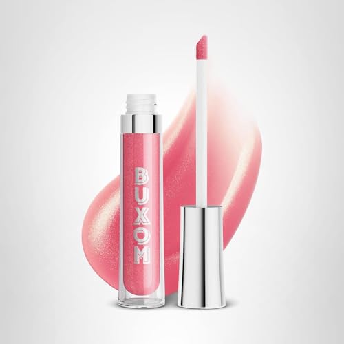 Buxom Full-On Plumping Lip Polish, Tinted Lip Plumper Gloss with Peptides & Vitamin E, High-Shine Lip Gloss that Nourishes, Vegan, AO Clair (Pinky Mauve with Golden Shimmer)
