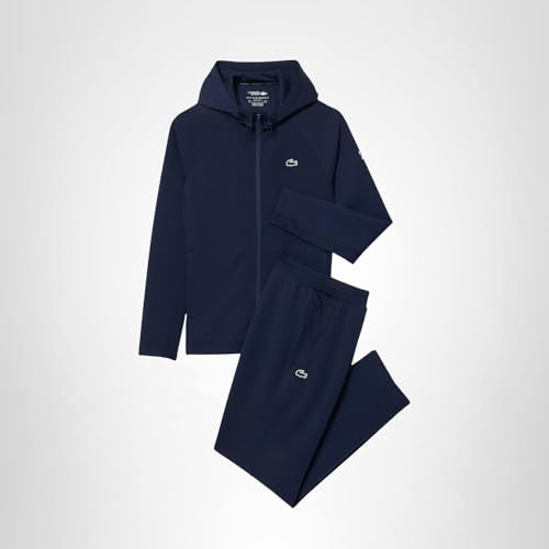 Lacoste Men's Sport Tennis x Novak Djokovic Tracksuit Set, Navy Blue/Navy Blue, Large