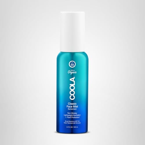 COOLA Face Sunscreen Mist, SPF 50, 3.4 fl oz
