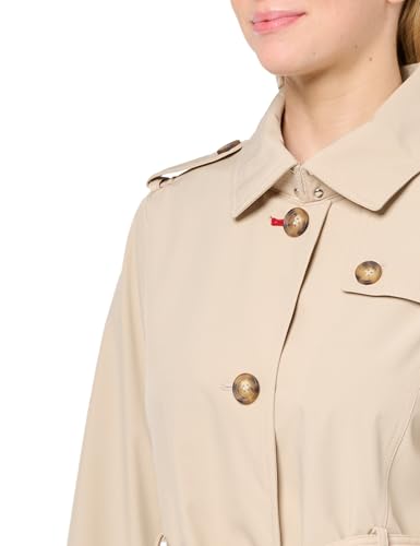 Tommy Hilfiger Women's Belted Trench Coat Chino X-Large