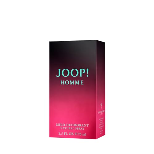JOOP! Homme Men's Deodorant Spray – With Notes of With Cinnamon, Jasmine, Vanilla & Sandalwood – 2.5 Fl Oz