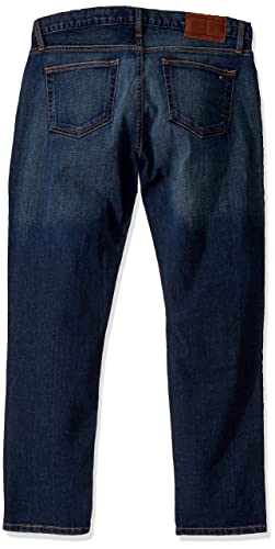 Tommy Hilfiger mens Slim Fit Stretch Jeans, Medium Rinse, 34W x 32L US