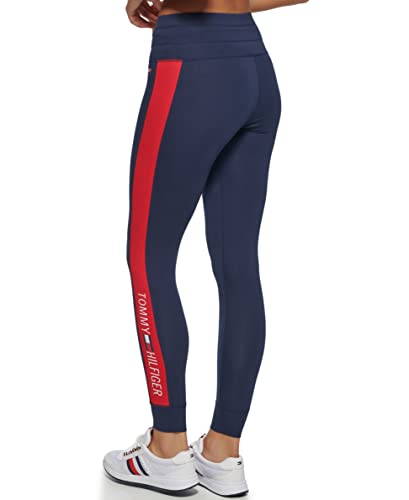 Tommy Hilfiger Sport Womens Sport Legging,Navy,L