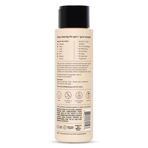 Odele Volumizing Sulfate-Free Shampoo for Lift & Fullness, 13 fl oz