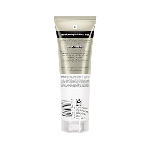 John Frieda ULTRAfiller+ Thickening Shampoo, Biotin & Hyaluronic, 8.3 fl oz