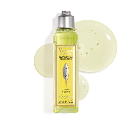 L’OCCITANE Citrus Verbena Shampoo 8.4 Fl. Oz: Sparkling Grapefruit and Lemon Scent, Enriched With Organic Verbena Extract, Gently Cleanse, Reveal Shine