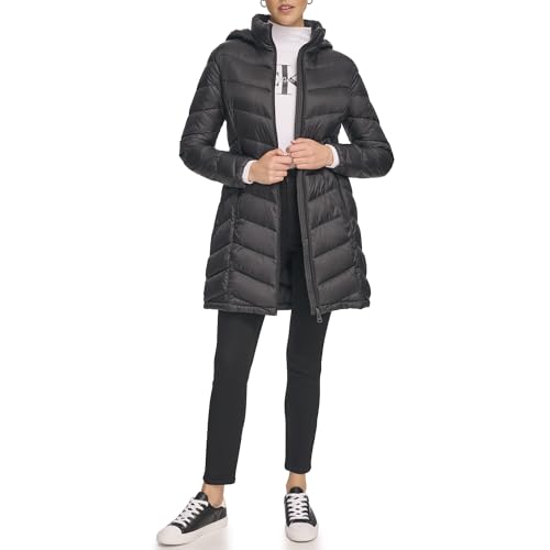 Calvin Klein Women's Outerwear Jacket,Black,XL