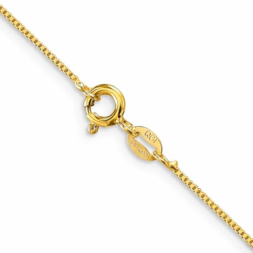 The Brothers Jewelry Co. Lab Grown Diamond Cross Necklace in 10K Solid Gold (0.25–1 ct. tw.) with 18-inch Box Chain (10K Yellow Gold, 0.50 CTTW)