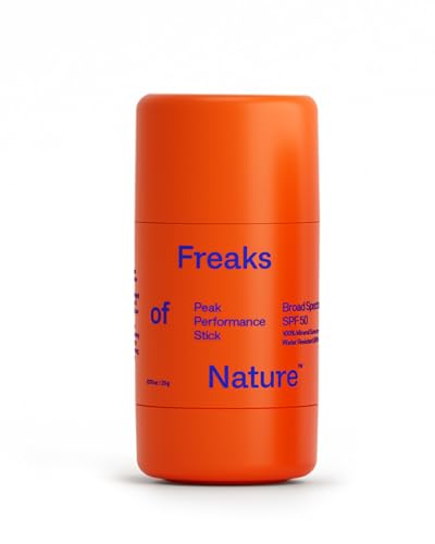 Freaks of Nature Peak Performance Sun Stick SPF 50, Face Sunscreen, 0.7oz