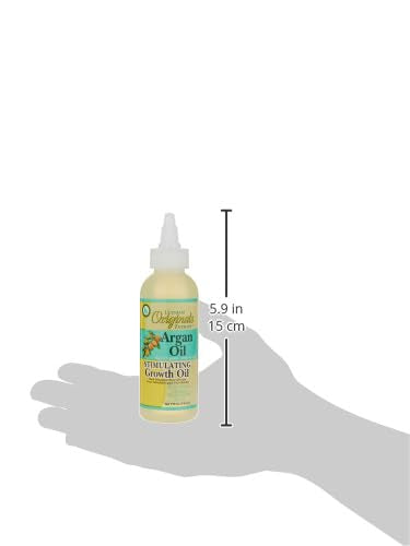 Originals by Africa's Best Therapy Argan Oil Stimulating Growth Oil, Penetrates & Rejuvenates Hair, Scalp, Nails and Skin, All Day Long Moisturizing & Conditioning, 4oz Bottle