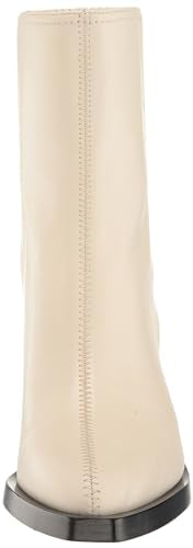 Coach Women's Prestyn Leather Bootie Western Boot, Chalk, 8