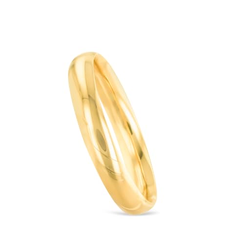 Floreo 14k Yellow Gold 10mm Polished Bangle Bracelet 7 Inch