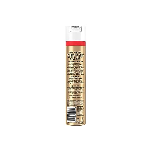 L'Oreal Paris Elnett Classic Hairspray, Suitable for Color Treated Hair, up to 72-Hour Extra Strong Hold Formula with Humidity Resistant Frizz Control, Hairspray with Soft, Brushable Finish, 11 oz