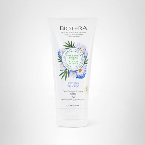 Biotera Densifying & Boosting Styling Gelee for Fine, Thin Hair - Boosts Volume for Fuller, Thicker Hair, Lightweight Hold, Adds Body & Shine, Color-Safe, Vegan, 5.1 Fl Oz