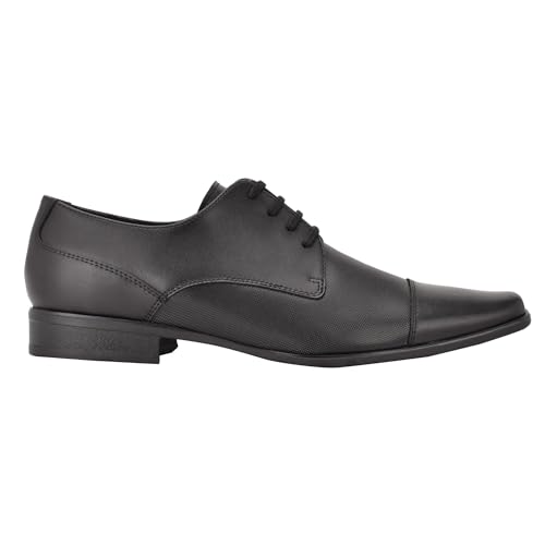 Calvin Klein Men's Bram Oxford, Black Diamond Leather, 12