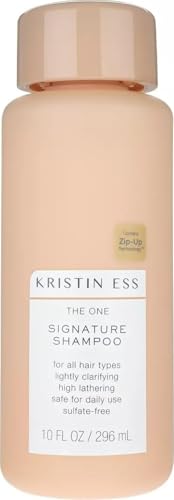 Kristin Ess Hair The One Signature Salon Sulfate Free Shampoo for Moisture, Softness + Shine - Avocado Oil - Anti Frizz + Clarifying - Hydrates + Repairs - Vegan, Paraben Free + Color Safe