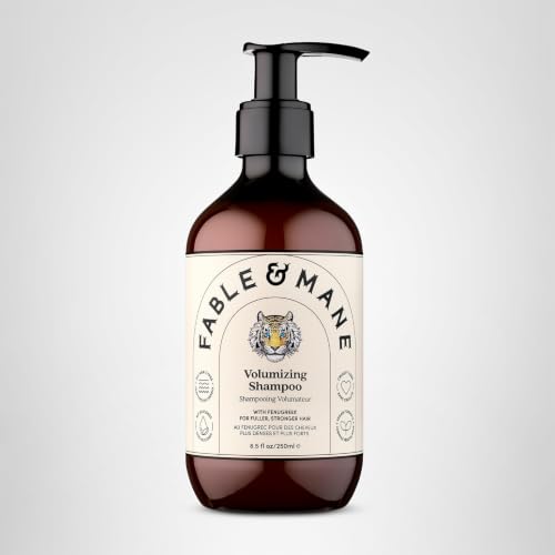 Fable & Mane Volumizing Shampoo, adds Weightless Volume from Root to Ends. Cleanses and Shine-Boosting with Alma For Thinning, Fine or Medium Hair Types