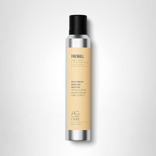 AG Care Firewall Argan Shine & Flat Iron Spray Heat Protectant and Maximum Shine Spray, 5 Oz